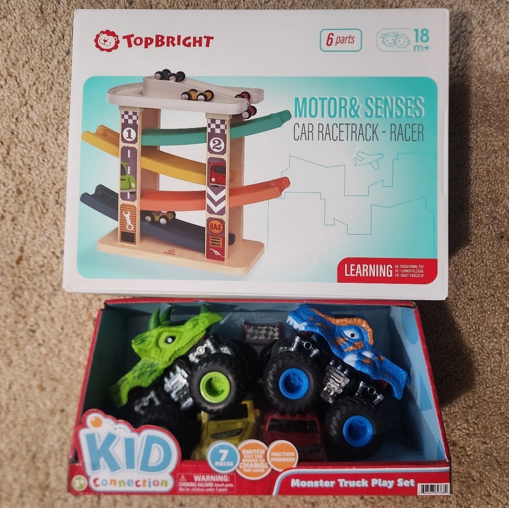New Toys Topbright Car Ladder Track & Monster Trucks Kid Connection